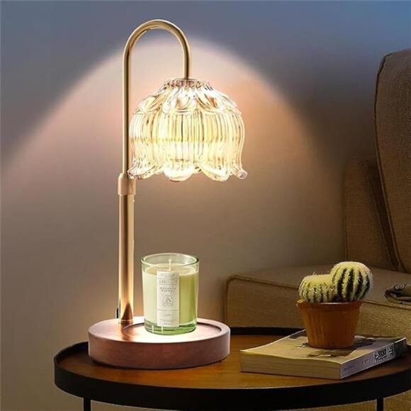 Electric Candle Warmer Lamp with Timer Dimmer Adjustable Height Home Bedroom Dec - Picture 7 of 7